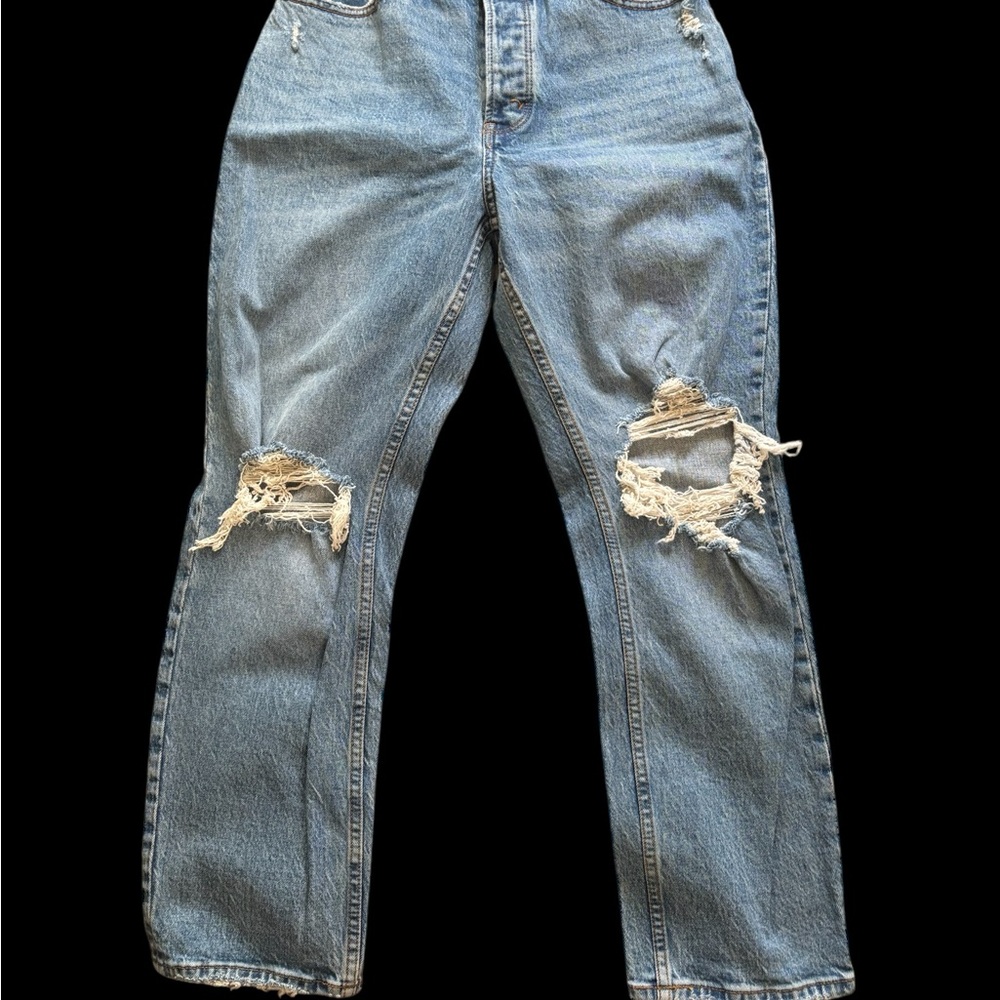 Abercrombie Curve Love High Rise Dad Jean. Size 2. NWOT. Button fly.